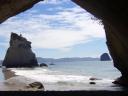 Blick aus der Cathedral Cove