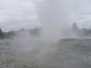 Zwei aktive Geysire (teilweise zwischen 15 und 30 Meter hoch)